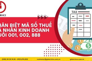 Phân biệt mã số thuế cá nhân kinh doanh đuôi 001, 002, 888