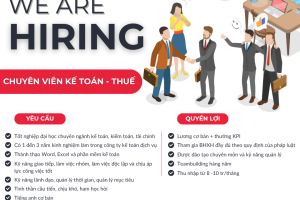 TUYỂN DỤNG CHUYÊN VIÊN KẾ TOÁN – THUẾ