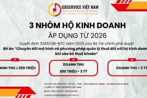 💰 THUẾ HỘ KINH DOANH 2026: BỎ THUẾ KHOÁN, ÁP DỤNG 3 MÔ HÌNH QUẢN LÝ THEO DOANH THU