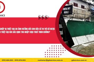 Doanh nghiệp bị thiệt hại do ảnh hưởng bởi con bão số 10 thì có được trừ phần thiệt hại khi xác định thu nhập chịu thuế TNDN không?