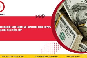 Tỷ giá hạch toán đô la Mỹ và đồng Việt Nam trong tháng 10/2025 do Kho bạc Nhà nước thông báo?