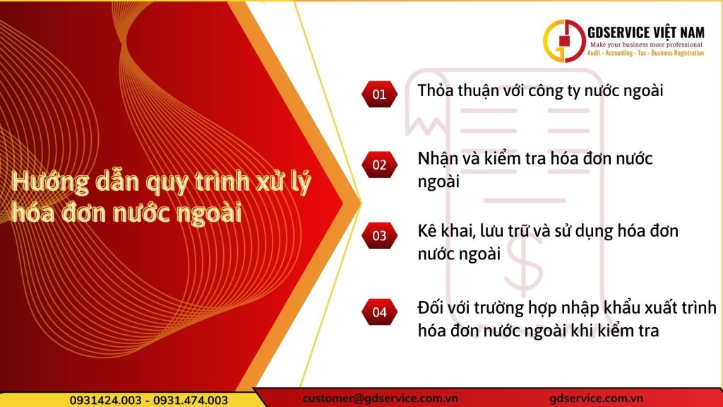 Hướng dẫn quy trình xử lý hóa đơn nước ngoài