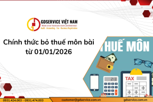Chính thức bỏ thuế môn bài từ 01/01/2026