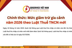 Chính thức: Mức giảm trừ gia cảnh năm 2026 theo Luật Thuế TNCN mới