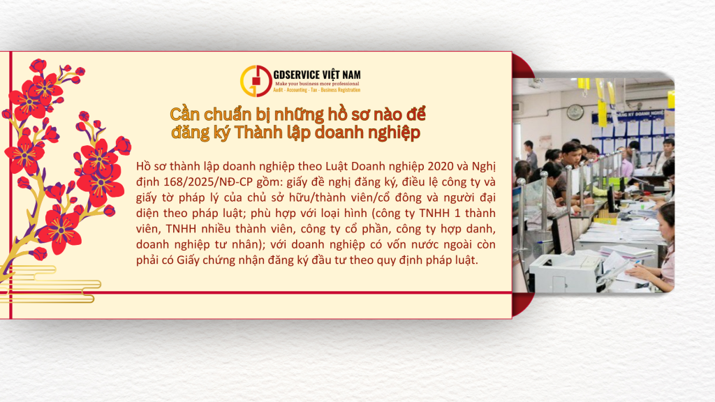 Cần chuẩn bị những hồ sơ nào để đăng ký Thành lập doanh nghiệp