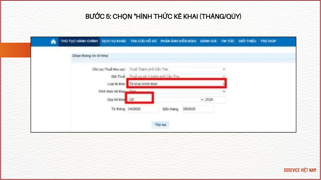 - Sau đó chọn "Tiếp tục".