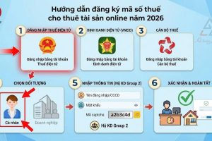 Hướng dẫn đăng ký mã số thuế cho thuê tài sản online năm 2026